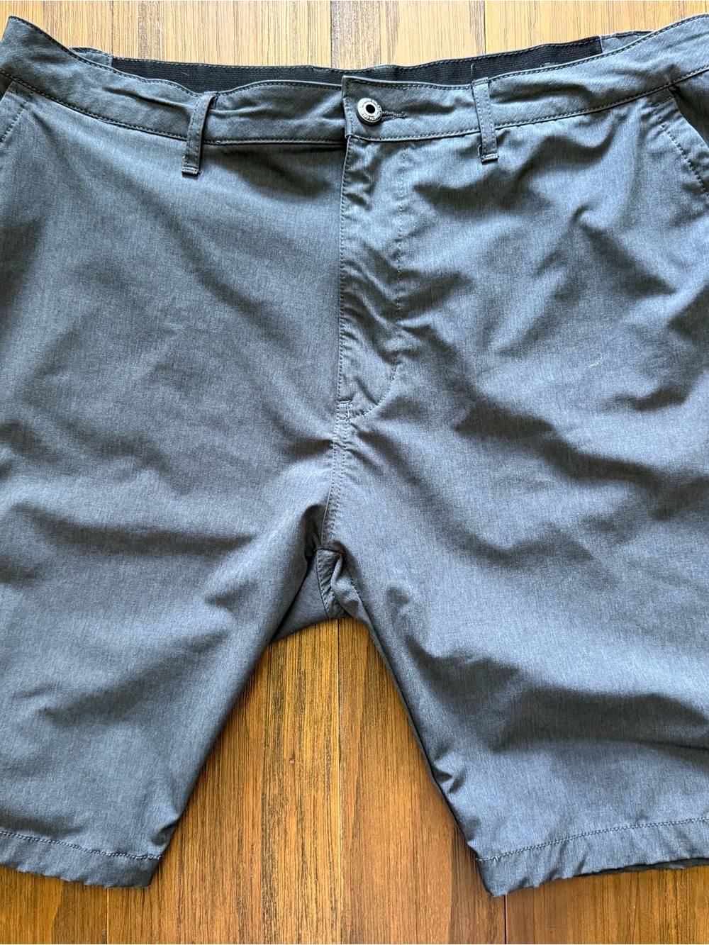 Kenneth Cole Men's Charcoal Flat Front Shorts